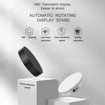 22cm Electric Rotating Display Stand Video Shooting Props Turntable, Load: 50kg, US Plug, 22cm, US Plug
