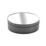 12cm 360 Degree Rotating Turntable Mirror Electric Display Stand Video Shooting Props Turntable, Load: 3kg, 12cm Mirror Black, 12cm Mirror White