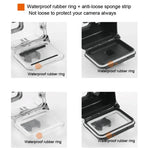 45m Waterproof Housing Protective Case + Touch Screen Back Cover for GoPro NEW HERO /HERO6 /5, with Buckle Basic Mount & Screw & (Purple, Red, Pink) Filters, No Need to Remove Lens, Touch Screen + Filters (Transparent)