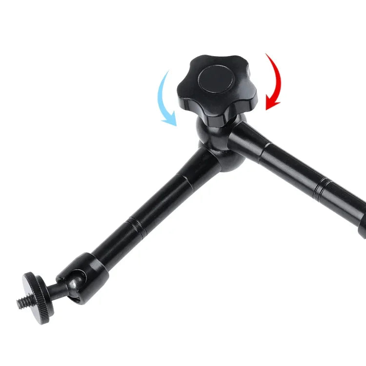 11 inch Adjustable Friction Articulating Magic Arm + Large Claws Clips with Phone Clamp, 11 inch Magic Arm + Claws Clips with Phone Clamp
