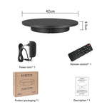 42cm Electric Rotating Display Stand Video Shooting Props Turntable, Load: 100kg, Plug-in Power, UK Plug, 42cm, UK Plug