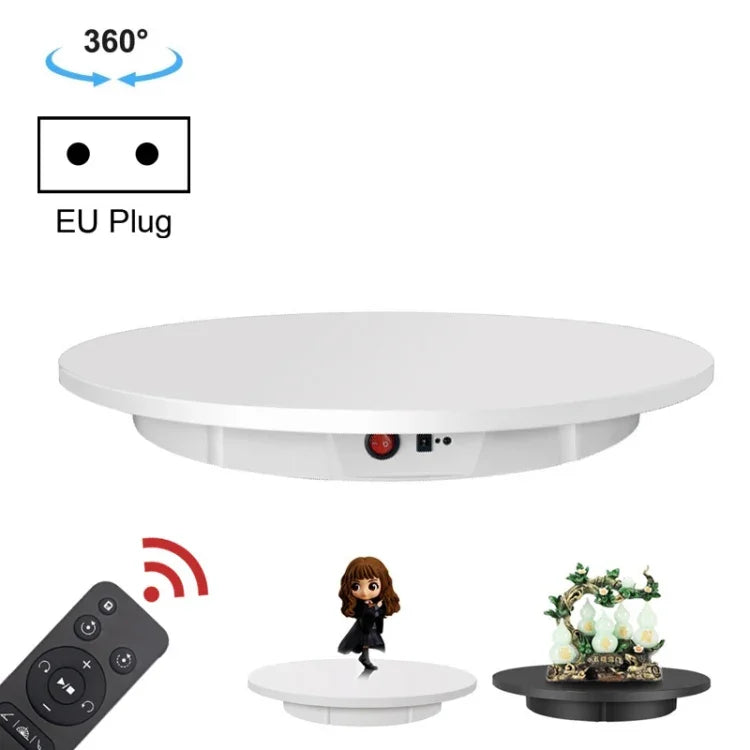 60cm Electric Rotating Display Stand Props Turntable, Load: 100kg, Plug-in Power, EU Plug, 60cm, EU Plug