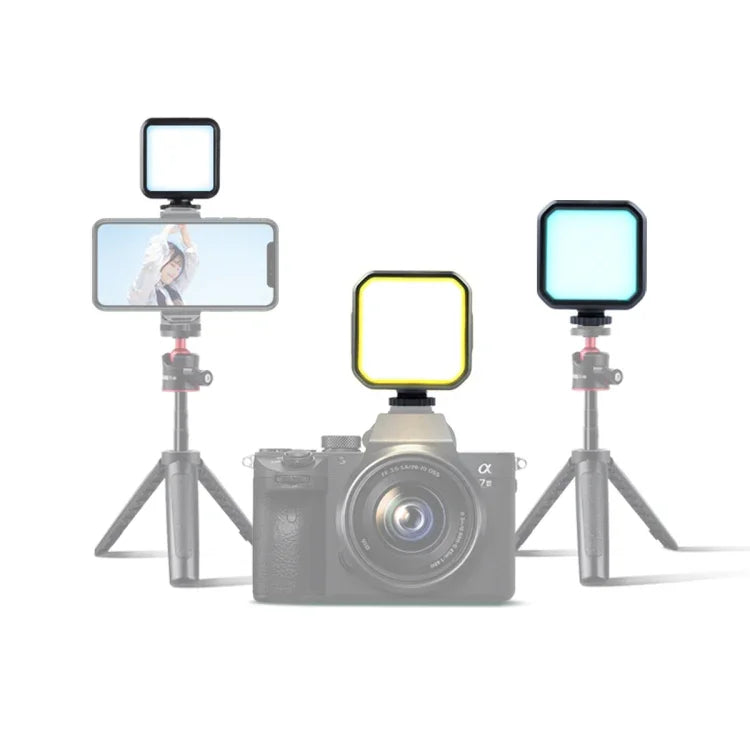 MJ88 Pocket 3000-7000K+RGB Full Color Beauty Fill Light Handheld Camera Photography Streamer LED Light with Remote Control, MJ88
