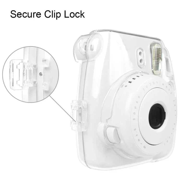 Protective Crystal Shell Case with Strap for FUJIFILM instax mini 9 / mini 8+ / mini 8, For FUJIFILM instax mini 9