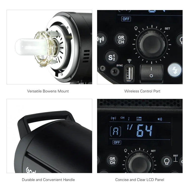 Godox DP600III Studio Flash Light 600Ws Bowens Mount Studio Speedlight, DP600III