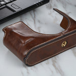 1/4 inch Thread PU Leather Camera Half Case Base for Leica Q2, For Leica Q2