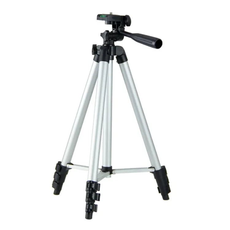 130cm 4-Section Folding Aluminum Alloy Tripod Mount with Three-Dimensional Head, L-3130 Silver, L-3130 Black, L-3130 Champagne Gold