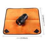 Hundred-folding Cloth Photography Camera SLR Liner Lens Bag Thickening Wrapped Cloth Plus Velvet, Size: 50x50cm, Size: 50x50cm