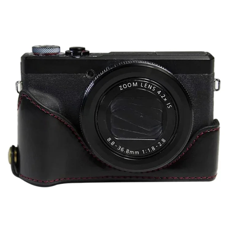 1/4 inch Thread PU Leather Camera Half Case Base for Canon G7 X Mark III / G7 X3, For Canon G7 X Mark III / G7 X3, For Canon G7 X Mark III