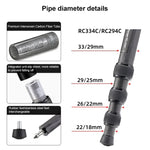 BEXIN RC294 Portable Collapsible Carbon Fiber Camera Tripod with K44 Panoramic BallHead, RC294+K44