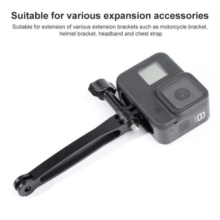 3 in 1 Joint Aluminum Extension Arm Grip Extenter for GoPro, Insta360, DJI and Other Action Cameras, 3 in 1