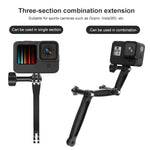 3 in 1 Joint Aluminum Extension Arm Grip Extenter for GoPro, Insta360, DJI and Other Action Cameras, 3 in 1