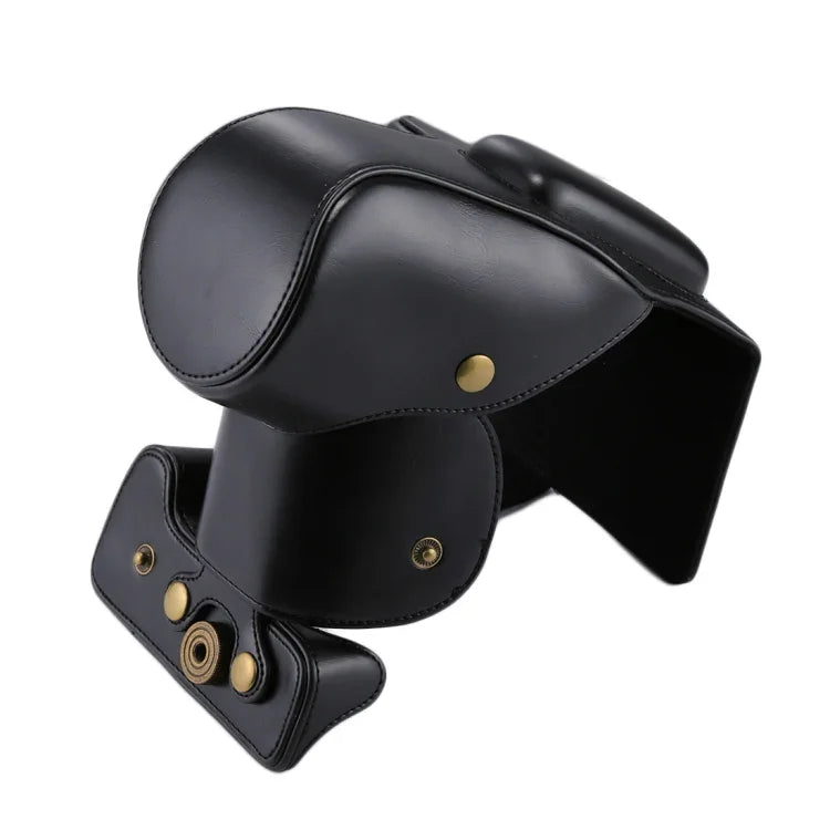 Full Body Camera PU Leather Case Bag for Canon EOS 200D  (18-55mm Lens), For EOS 200D