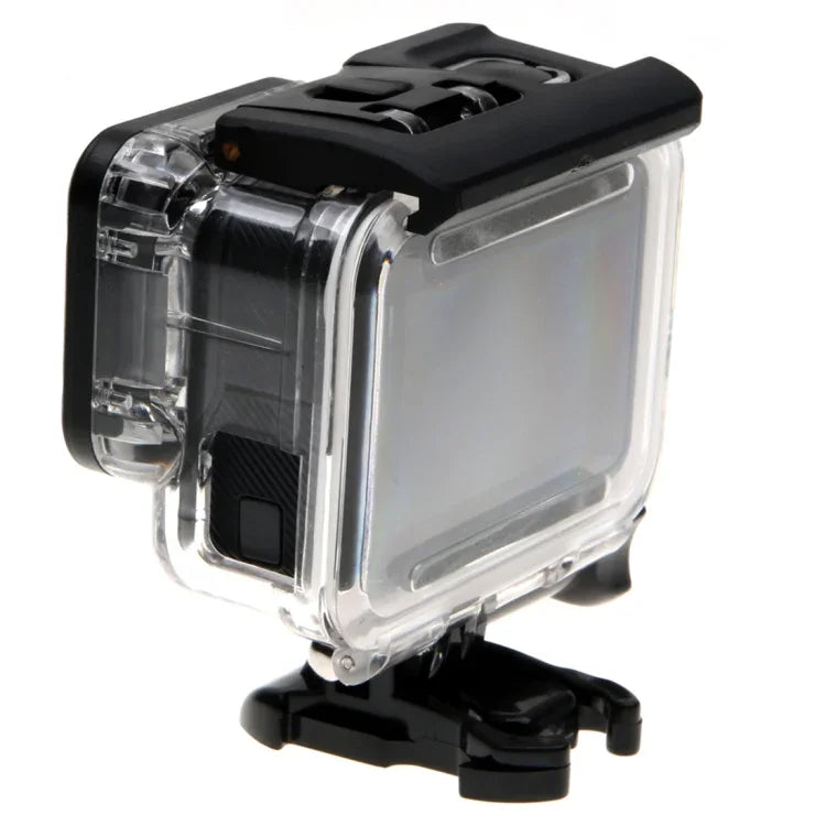 For GoPro HERO6 /5 Skeleton Housing Protective Case + Hollow Back Cover with Buckle Basic Mount & Screw, No Need to Disassemble Lens, Hollow Back Cover