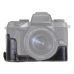 1/4 inch Thread PU Leather Camera Half Case Base for Canon EOS M5, For Canon M5