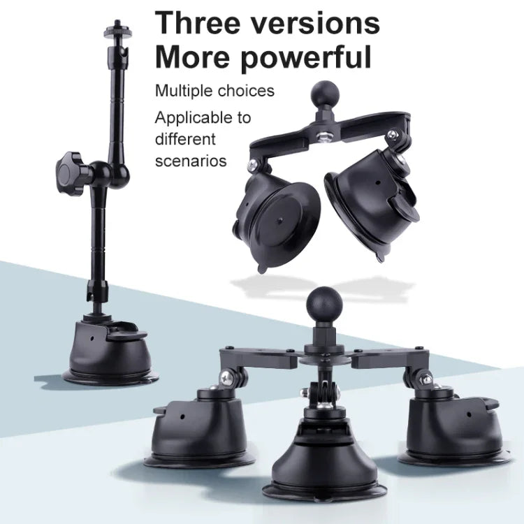 Tri-leg Suction Cup Articulating Friction Magic Arm Phone Clamp Mount, Tri-leg Suction Cup Magic Arm