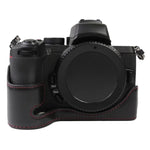 1/4 inch Thread PU Leather Camera Half Case Base for Nikon Z50, For Nikon Z50