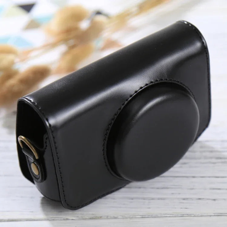 Full Body Camera PU Leather Case Bag with Strap for Canon PowerShot SX730 HS / SX720 HS, For SX730 HS
