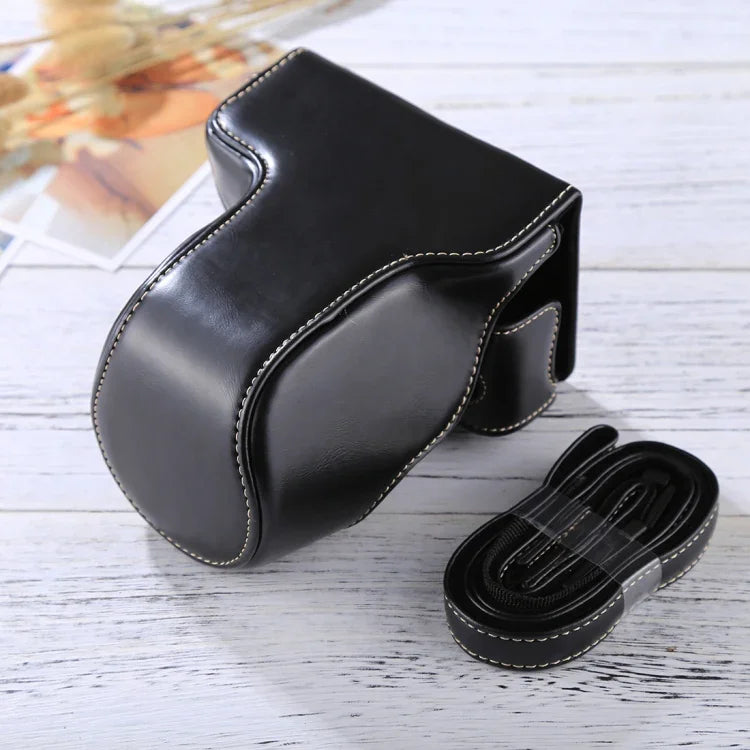 Full Body Camera PU Leather Case Bag with Strap for FUJIFILM X-A3 / X-A2/ X-M1 / X-A10 (16-50mm / 18-55mm / XF 35mm Lens), For FUJI X-A3