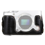 1/4 inch Thread PU Leather Camera Half Case Base for FUJIFILM X-A3 / X-A10, For FUJIFILM XA3