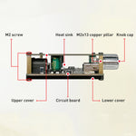 50W MP3 Stereo Audio Digital Power Amplifier Board Bluetooth Amplifier Module, without Shell, Without Shell