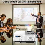 Cheerlux C9 1280x720 720P HD Smart Projector, Support HDMI x 2 / USB x 2 / VGA / AV, C9 (Black), C9 (Black Grey)