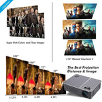 Wejoy L5 Home Theater Adjustable Optical Keystone Full HD 1080P LED LCD Video Projector with Remote Control