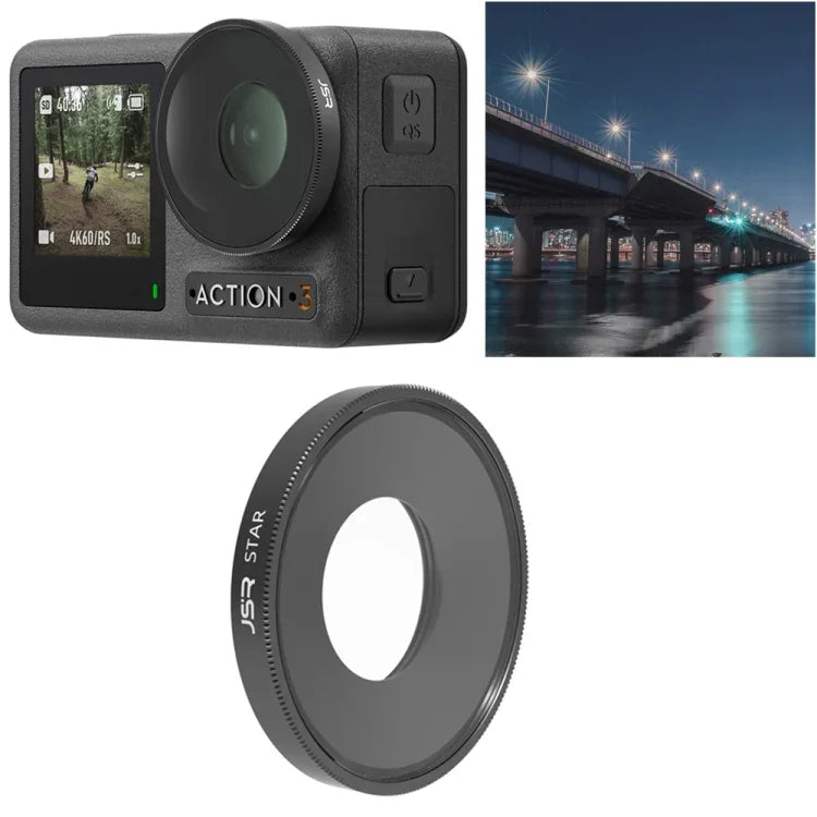 JSR Starlight Lens Filter For DJI Osmo Action 3, Starlight