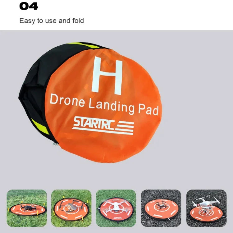 STARTRC RC Drone Quadcopter Portable Parking Apron Fast-fold Landing Parking Pad for DJI Mavic Mini / Mavic Air 2, Diameter: 56cm, Diameter: 56cm