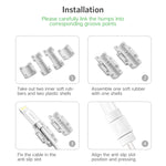 UGREEN LP127 6 PCS Anti-break Data Cable Protector for All Apple Original Data Cable