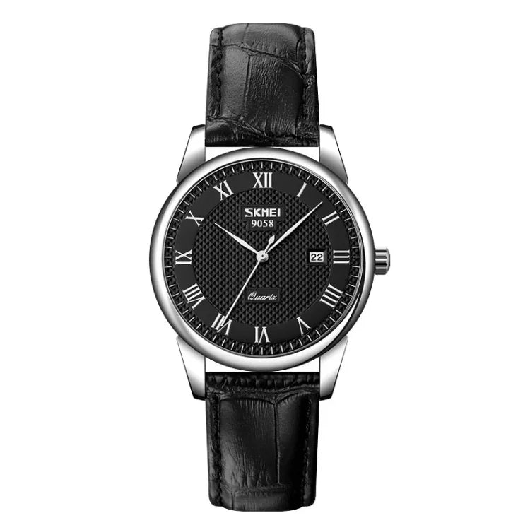 SKMEI 9058 Multifunctional Outdoor Fashion Waterproof Silver Shell Quartz Wrist Watch, EDA00092301A, EDA00092301B, EDA00092301C, EDA00092301D, EDA00092301E, EDA00092301F