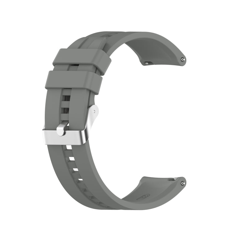 Silicone Replacement Strap Watchband with Silver Steel Buckle, For Xiaomi Watch Color Sport, For TicWatch Pro 3