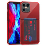 TPU Transparent Protective Case with Card Slots, For iPhone 12, For iPhone 12 Mini, For iPhone 12 Pro, For iPhone 12 Pro Max