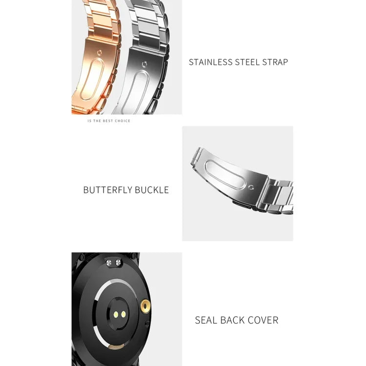 GT3 1.3 inch Full-fit Round Screen Smart Watch, Support Sleep Monitor / Heart Rate Monitor / Temperature Monitoring