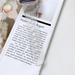 transparent TPU watchband for Apple Watch displayed on a magazine, showcasing its fashionable design and versatility.