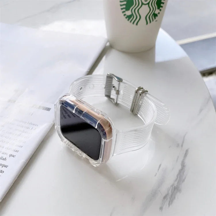 Candy Color Transparent TPU Watchband For Apple Watch Series 6 & SE & 5 & 4 40mm, For Apple Watch Series 7  41mm / & 6 & SE & 5 & 4 40mm