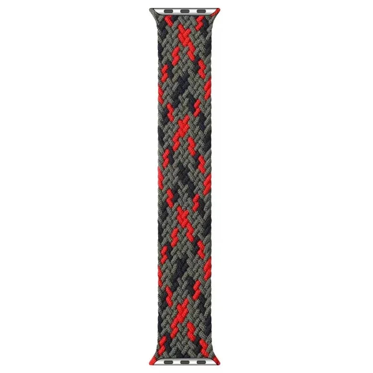 Mixed Color Nylon Braided Single Loop Replacement Watchbands For Apple Watch Series 6 & SE & 5 & 4 44mm / 3 & 2 & 1 42mm, S, M, L