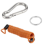 RV Trailer Spring Safety Rope Breakaway Cable, M8 x 80mm