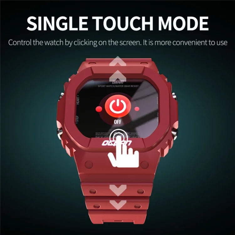 Lokmat OCEAN 1.14 inch TFT Touch Screen IP68 Waterproof Smart Watch, Support Information Reminder / Sleep Monitor / Sport Record