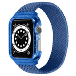 Weave Replacement Wrist Strap Watchbands with Frame For Apple Watch Series 6 & SE & 5 & 4 40mm / 3 & 2 & 1 38mm, 128mm, 135mm, 140mm, 145mm, 150mm, 155mm