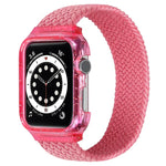 Weave Replacement Wrist Strap Watchbands with Frame For Apple Watch Series 6 & SE & 5 & 4 40mm / 3 & 2 & 1 38mm, 128mm, 135mm, 140mm, 145mm, 150mm, 155mm