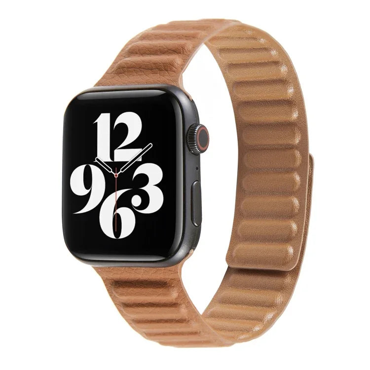 Loop Leather Watchband For Apple Watch Series 6 & SE & 5 & 4 44mm / 3 & 2 & 1 42mm, For Apple Watch Series 7 45mm / 6 & SE & 5 & 4 44mm / 3 & 2 & 1 42mm