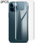 2 PCS IMAK 0.15mm Curved Full Screen Protector Hydrogel Film Back Protector, For iPhone 12 Pro Max
