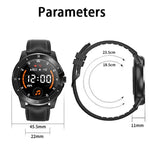 MX12 1.3 inch IPS Color Screen IP68 Waterproof Smart Watch, Support Bluetooth Call / Sleep Monitoring / Heart Rate Monitoring, Steel Strap