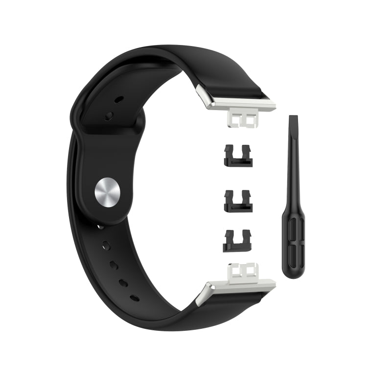 For Huawei Watch Fit 18mm Back Buckle Style Silicone Solid Color Replacement Strap Watchband, EDA001311001A, EDA001311001B, EDA001311001C, EDA001311001D, EDA001311001E, EDA001311001F, EDA001311001G, EDA001311001H, EDA001311001I, EDA001311001J