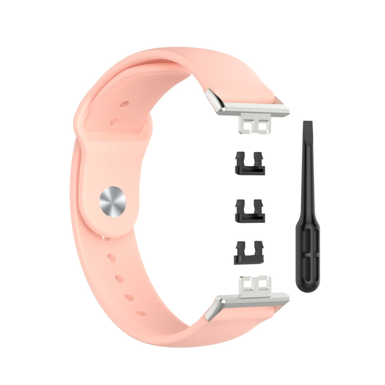 For Huawei Watch Fit 18mm Back Buckle Style Silicone Solid Color Replacement Strap Watchband, EDA001311001A, EDA001311001B, EDA001311001C, EDA001311001D, EDA001311001E, EDA001311001F, EDA001311001G, EDA001311001H, EDA001311001I, EDA001311001J