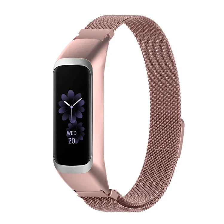 For Samsung Galaxy Fit 2 SM-R220 Milanese Replacement Strap Watchband