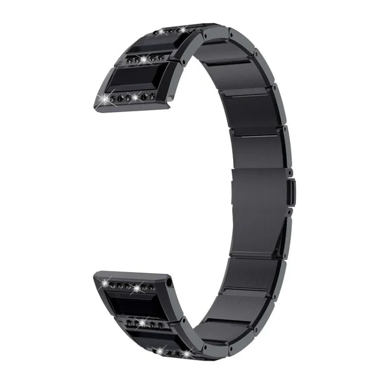 Stainless Steel Diamond Encrusted Replacement Watchbands, For Samsung Galaxy Watch 42mm, For Samsung Galaxy Watch 46mm, For Samsung Galaxy Watch 3 45mm, For Samsung Galaxy Watch Active2 44mm / Watch Active2 40mm / Watch Active                          ...