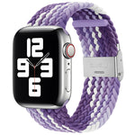 Braided + Stainless Steel Replacement Watchbands For Apple Watch Series 6 & SE & 5 & 4 40mm / 3 & 2 & 1 38mm, For Apple Watch Series 7 41mm / 6 & SE & 5 & 4 40mm, For Apple Watch Series 8&7 41mm / SE 2&6&SE&5&4 40mm / 3&2&1 38mm                        ...