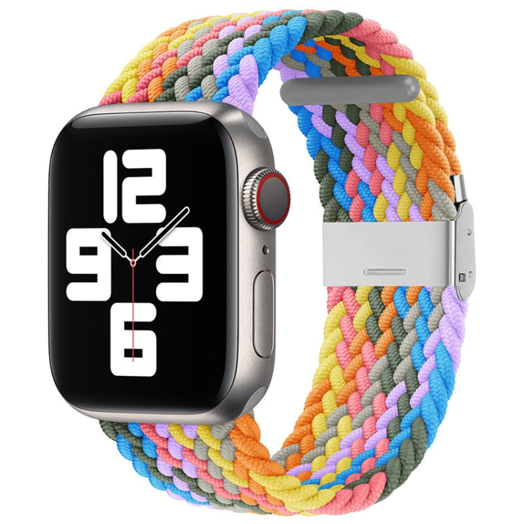 Braided + Stainless Steel Replacement Watchbands For Apple Watch Series 6 & SE & 5 & 4 40mm / 3 & 2 & 1 38mm, For Apple Watch Series 7 41mm / 6 & SE & 5 & 4 40mm, For Apple Watch Series 8&7 41mm / SE 2&6&SE&5&4 40mm / 3&2&1 38mm                        ...